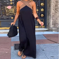 Salve™ - Elegantes Kleid mit Kontrastfarbe