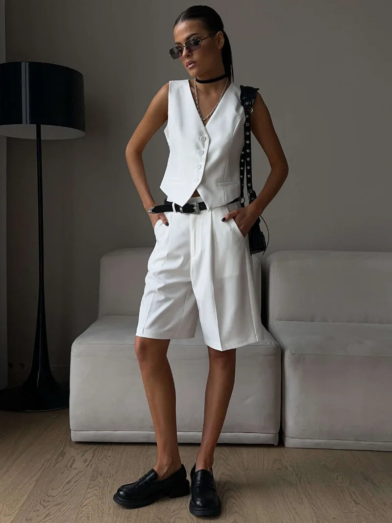 Sommer-Weste und Shorts Set