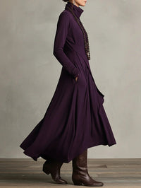 Patrizia – Asymmetrisches Maxikleid im Tunika-Stil