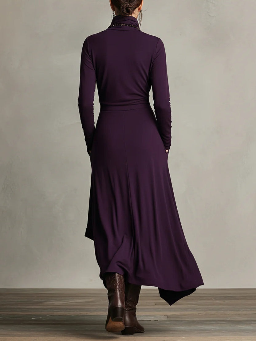 Patrizia – Asymmetrisches Maxikleid im Tunika-Stil