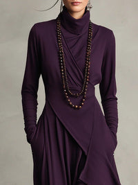 Patrizia – Asymmetrisches Maxikleid im Tunika-Stil