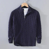 Adam | Eleganter Pullover mit halbem Reißverschluss