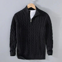 Adam | Eleganter Pullover mit halbem Reißverschluss