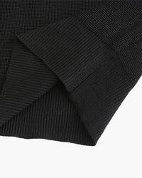 Aaron | Cozy halbem Reißverschluss Herren Gerippt Strickpullover mit Polokragen