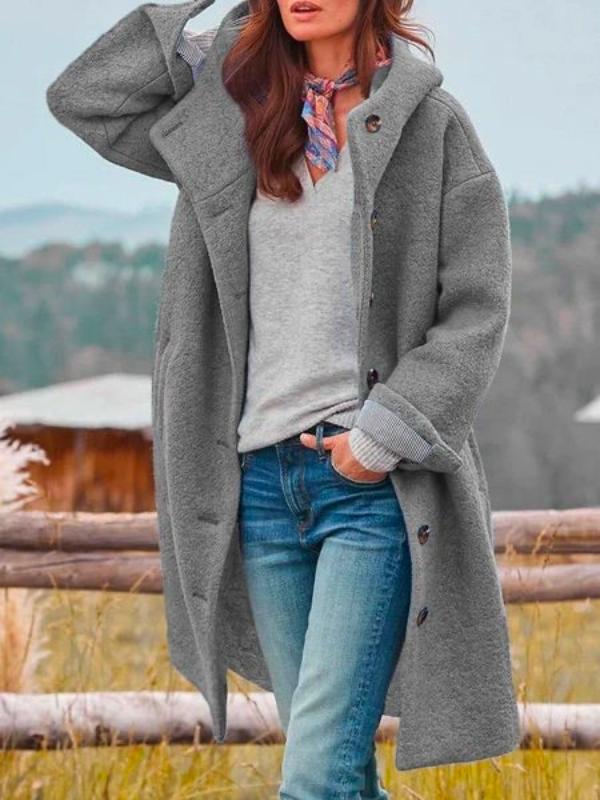AMELIE - Stilvolle lange Winterjacke