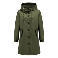Flieder - Stylischer Damen-Windbreaker mit wasserdichter Kapuze