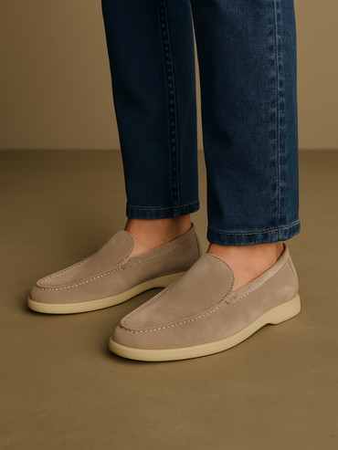 Eleganter Beige Herren Loafer
