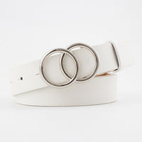 Schicker Aria Damen Ledergürtel mit modischer O-Ring-Schnalle