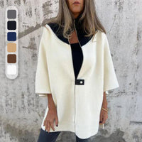 Schicke bicolore lange Jacke für elegante Lagenlook