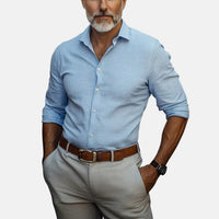 Gizmo™ | Herren Slim Fit Business Hemd mit Knitterfrei