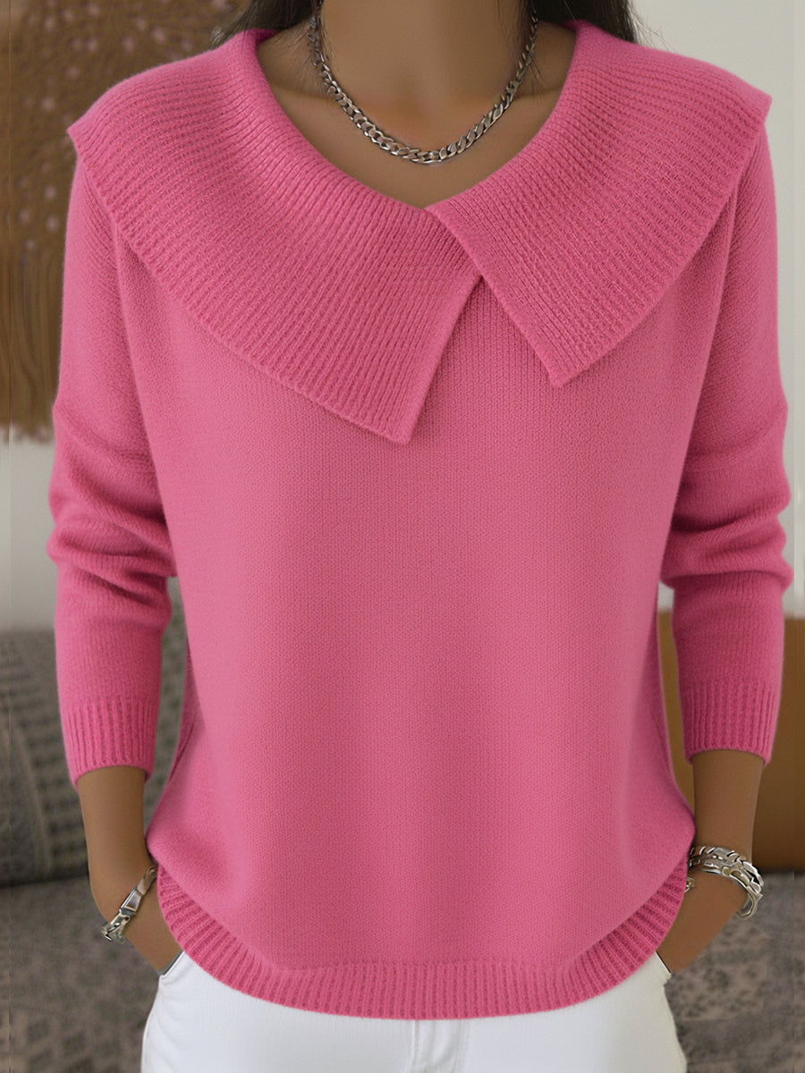 Lucia | Pullover mit Weichem Kragen