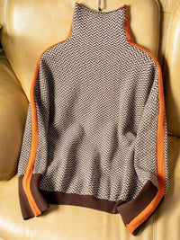 Helena | Rollkragenpullover mit kontrastierenden Streifen