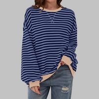 Falara | Lässiger gestreifter Pullover