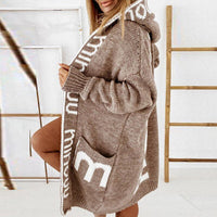 Lange Strickjacke