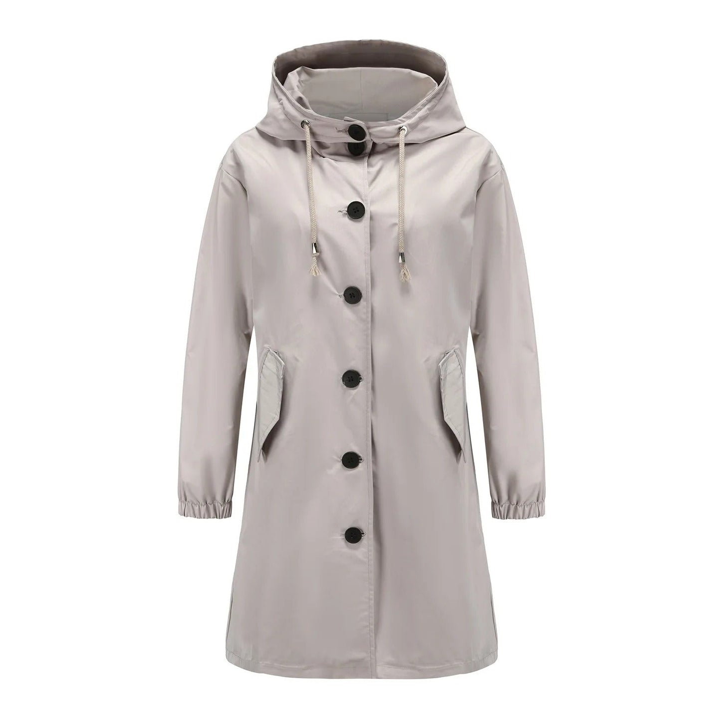 Flieder - Stylischer Damen-Windbreaker mit wasserdichter Kapuze