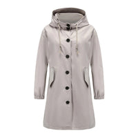 Flieder - Stylischer Damen-Windbreaker mit wasserdichter Kapuze