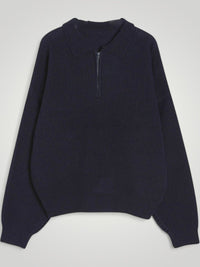 Wencke | Eleganter Damenpullover mit Gefaltetem Kragen