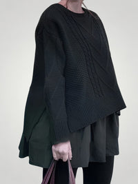 Hiltraud | Eleganter Strickpullover Damen mit Halbausschnitt