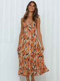 Jada | Buntes Midi-Kleid
