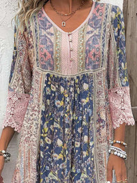 Orla™ – Boho-Chic Gemustertes Kleid