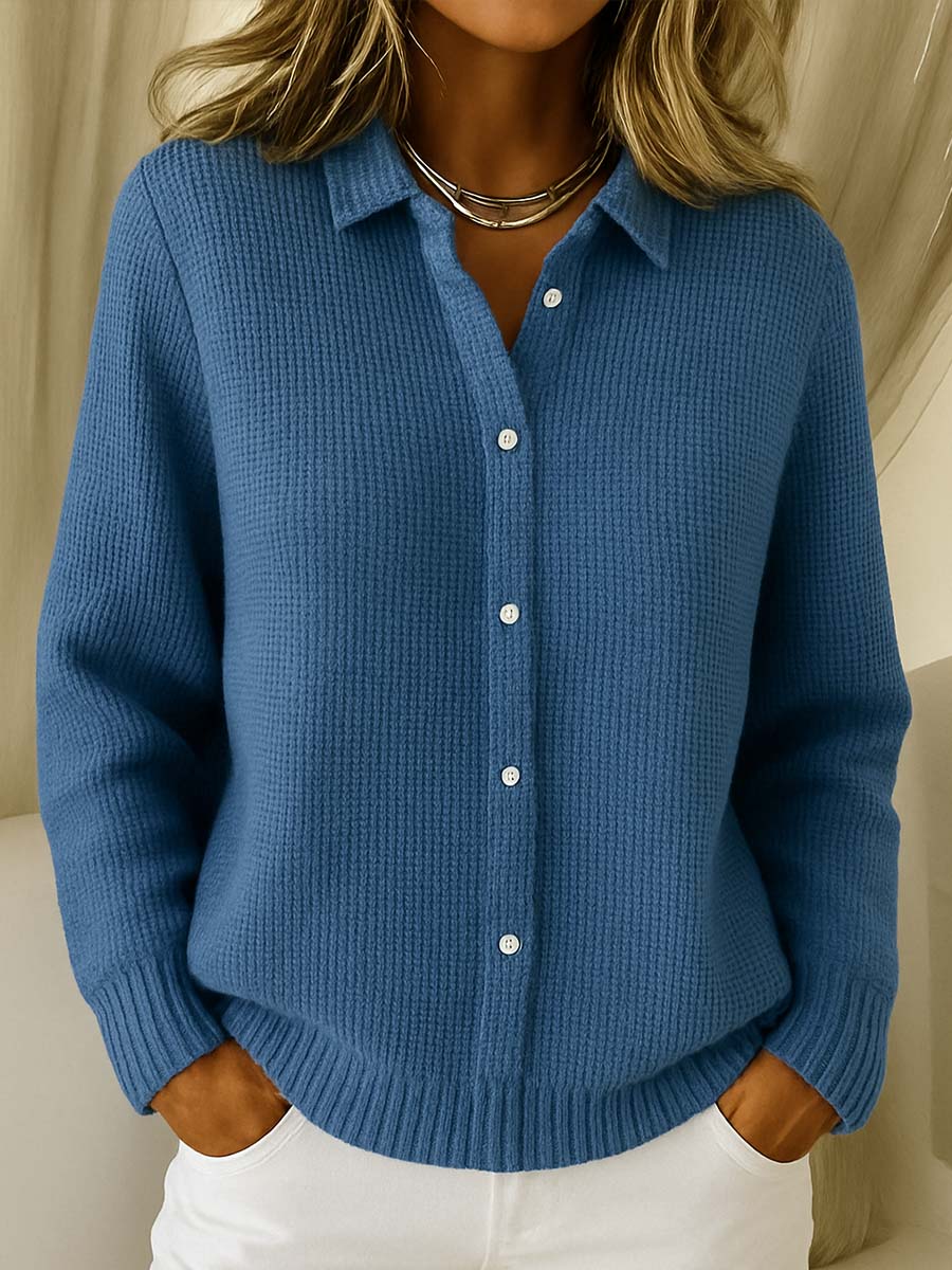 Elena | Klassischer Cardigan aus weichem Strick
