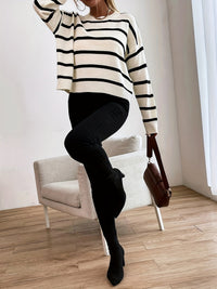 Gestreifter Pullover