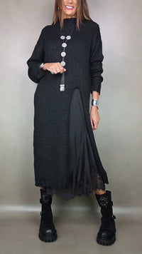 Artone™ - Elegantes Zweiteiliges Set – langer Pullover und Passendes Kleid