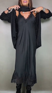 Artone™ - Elegantes Zweiteiliges Set – langer Pullover und Passendes Kleid