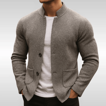 KRAFT | GILET AUS STRUKTURIERTEM STRICK FÜR HERREN