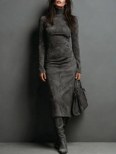 Giada | Midikleid aus Wildleder