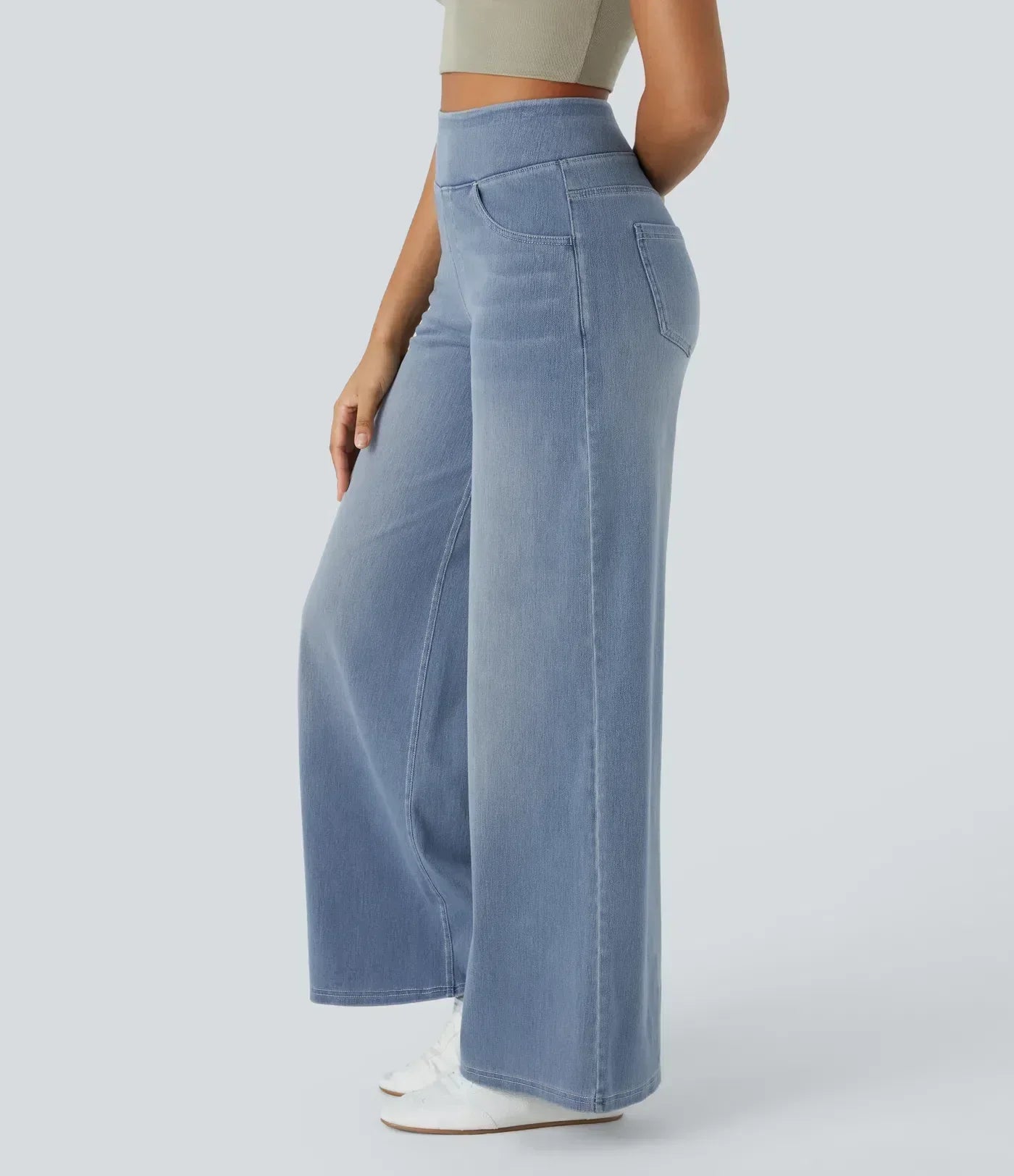 Evie | Bequeme Elastische Hose mit Hohem Bund