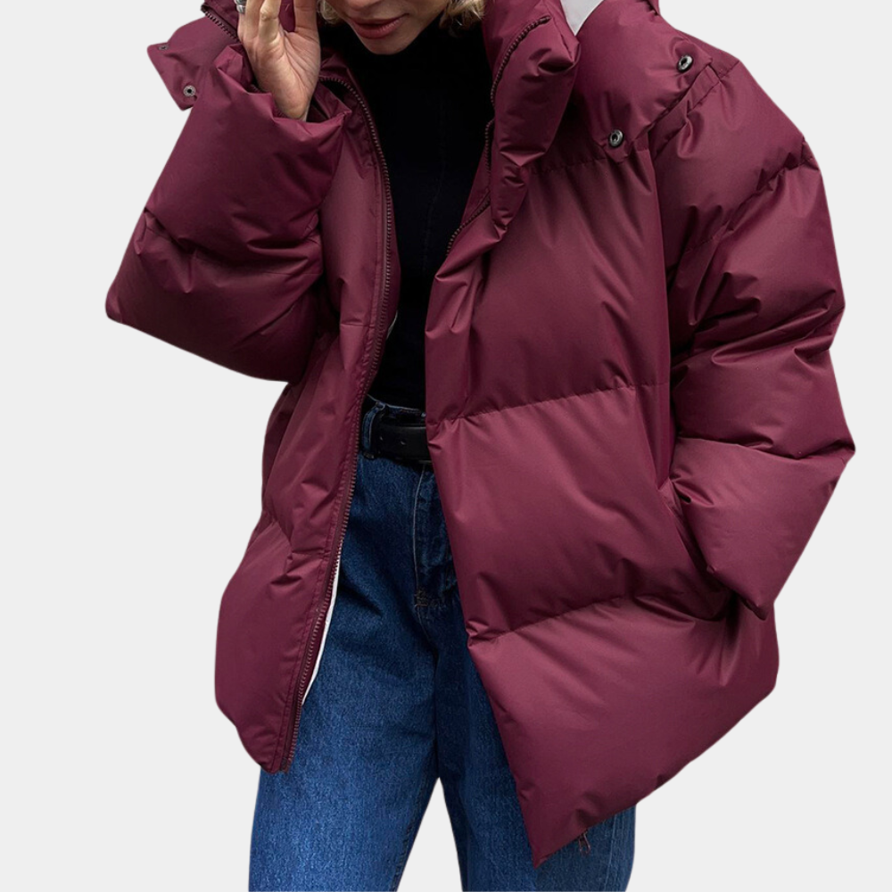 Elegante Damenjacke mit leichter Wattierung von Maron