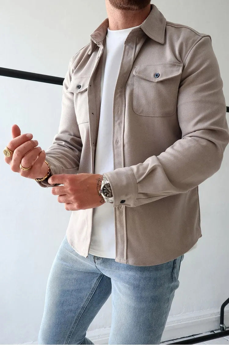 André™ - Lederjacke mit Knöpfen