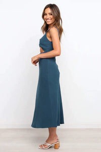 Midi-kleid Im Wickel-Stil