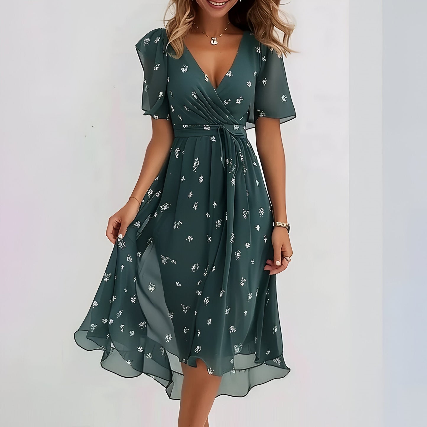 Seraya™ – Elegantes, luftiges Kleid mit bauchbedeckendem Schnitt