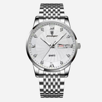 Herren Business Uhr aus Edelstahl