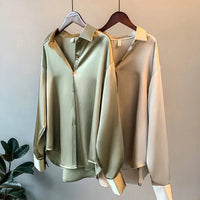 Elegantes Satin-Damenhemd von Addie