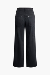 Weit geschnittene Jeans mit modernem Utility-Design
