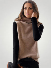 Kreszentia | Retro Rollkragenpullover Mit Farbblockdesign für Elegante Momente