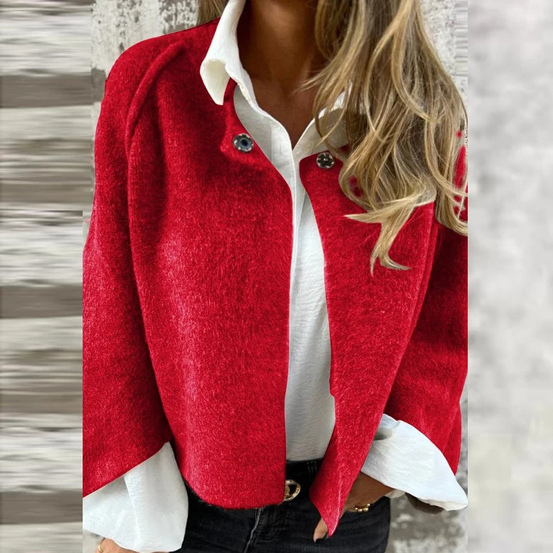 Stilvolle Kurzjacke mit Knöpfen
