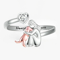 Anne™| Ring „Mädchen und Hund“