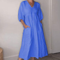 Willia™ – Bequemes, schickes Kleid mit V-Ausschnitt