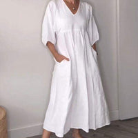 Willia™ – Bequemes, schickes Kleid mit V-Ausschnitt