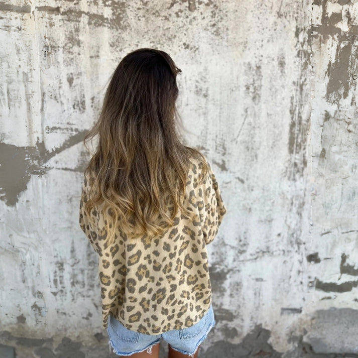 KÜBRA - LOSES HEMD MIT ANIMALPRINT