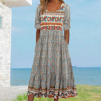 Sandra™ – Elegantes Boho-Kleid mit Print für Damen