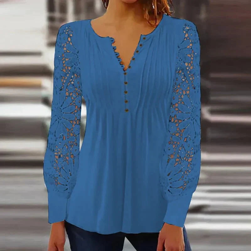 Elegante Bluse mit langen Ärmeln