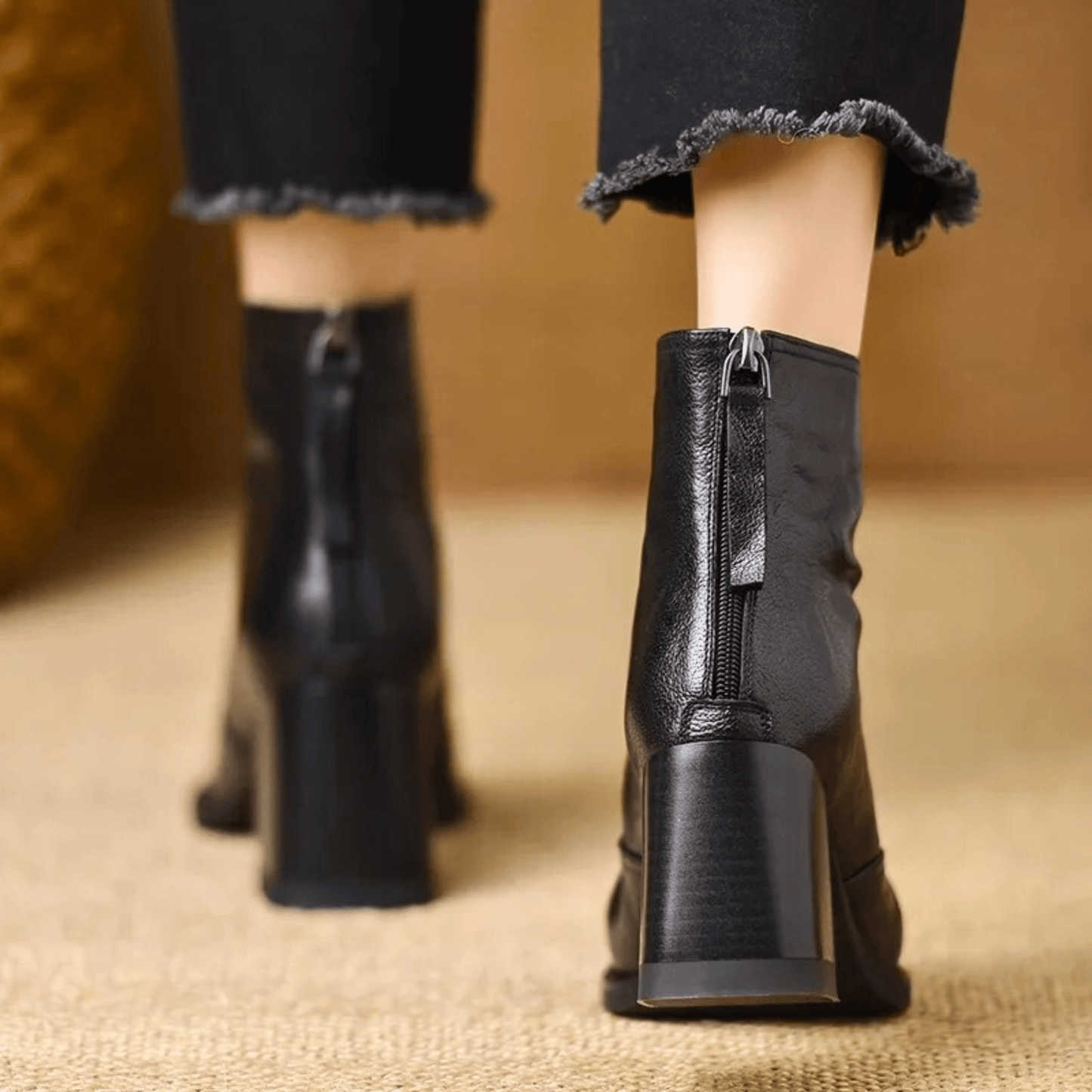 Claudia | Luxus-Stiefeletten mit mittelhohem Absatz