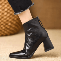 Claudia | Luxus-Stiefeletten mit mittelhohem Absatz