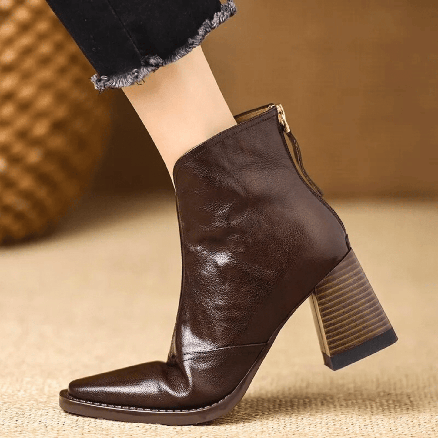 Claudia | Luxus-Stiefeletten mit mittelhohem Absatz
