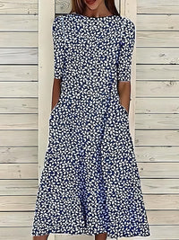 Sela™ – Sommerliches Midikleid mit elegantem Blumenprint